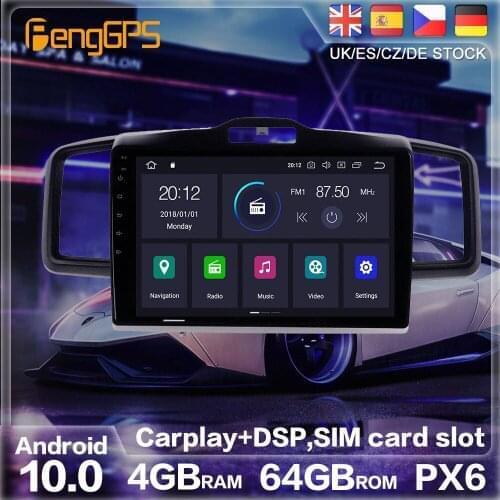 Android 10 PX6 GPS Navigation For Honda Fit/Jazz RHD 2008-2015 Auto Radio Stereo Car CD DVD Multimedia Auto Player HeadUnit 2DIN