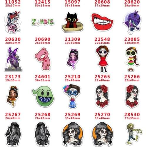 Free shipping Halloween skull resin for bows 30 pcs planar resin PR3070