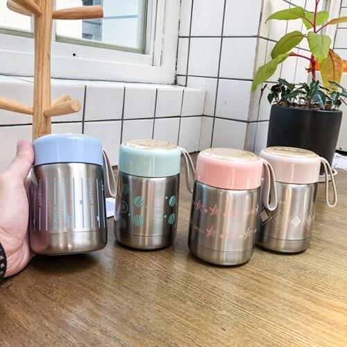 British Hand Held Sealed Beaker 304 Vacuum Stainless Steel Cup Outdoor Ins Gift Water Bottle For Men Women