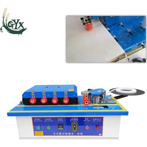 Wood Mini Edge Banding Machine Home Decoration Arc Linear Edge Banding Machine Automatic Cutting Desktop Edge Banding Machine