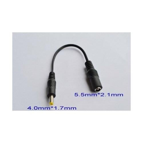 DHL free. 400pcs 5.5mm / 2.1mm TO 4.0mm / 1.7mm DC Plug adapter Conversion Cable.customized one. Jack convertor