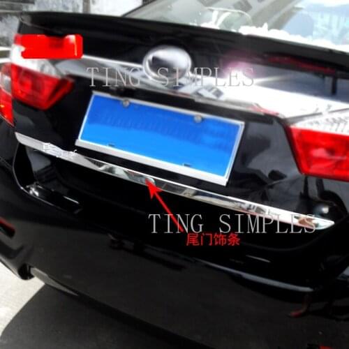 For Toyota Camry 2015 2016 2017 stainless steel item rolled in package Steel Rear Door Bottom trunk Lid Taigate cover trim