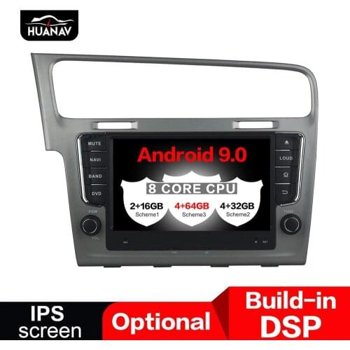 DSP Android 9.0 Car DVD Multimedia player GPS Navigation For VW Golf 7 2013+ Auto radio stereo player head unit tape recorder