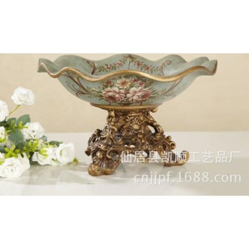European ceramics factory direct resin fruit candy dish DV0235-0098G