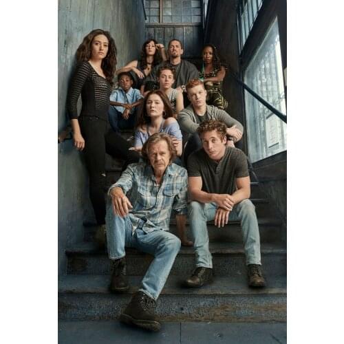 F141 Shameless Full Cast TV Show Silk Cloth Poster Art Bedroom Decoration