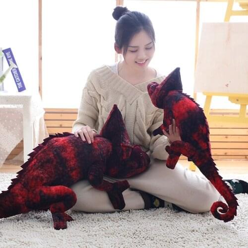 Simulation reptiles Lizard chameleon Plush Toys High Quality Personality animal doll Pillow for kids Birthday Christmas Gifts