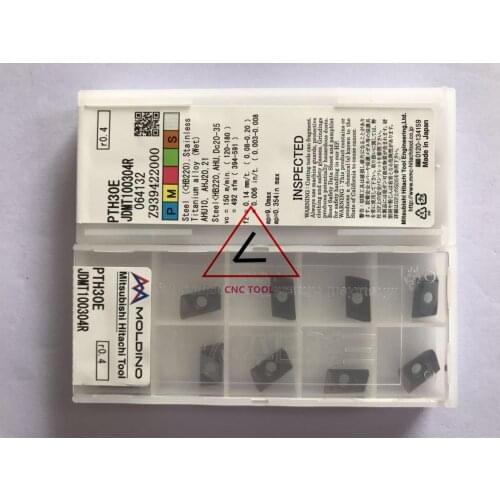 JDMT100304R PTH30E 10pcs Hitachi high cutting performance CNC indexable inserts