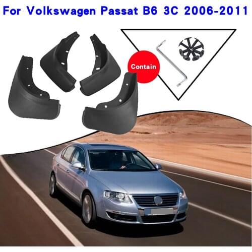 Car Fender Accessories For VW Volkswagen Passat B6 3C 2006-2010 Mudguards Splash Guards Fender Mudflaps Car Fender Mud Flaps