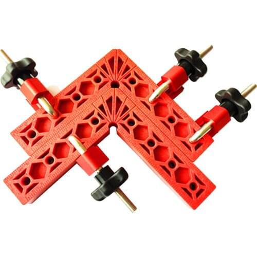 L Shaped Auxiliary Fixture 90 Degrees Positioning Splicing Board Panel Fixed Clip Plastic Square Ruler Woodworking DIY Tools