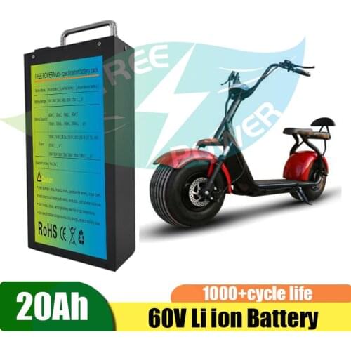 60V 20Ah 25Ah 30Ah 12Ah 15Ah 18Ah Lithium ion battery li ion BMS for X7 X8 X9 X20harley citycoco scooter bicycle +charger