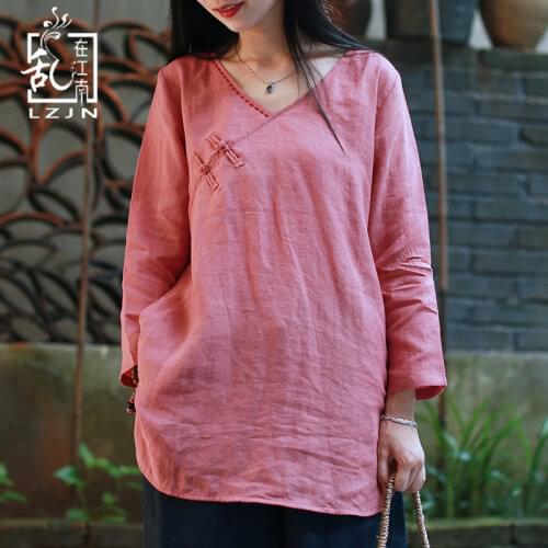 Модные блузки LZJN China At AliExpress