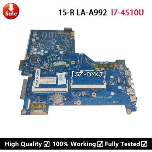 For HP Pavilion 250 G3 15-R Laptop Motherboard With I7-4510U CPU 784567-501 784567-001 784567-601 ZSO50 LA-A992P Mainboard