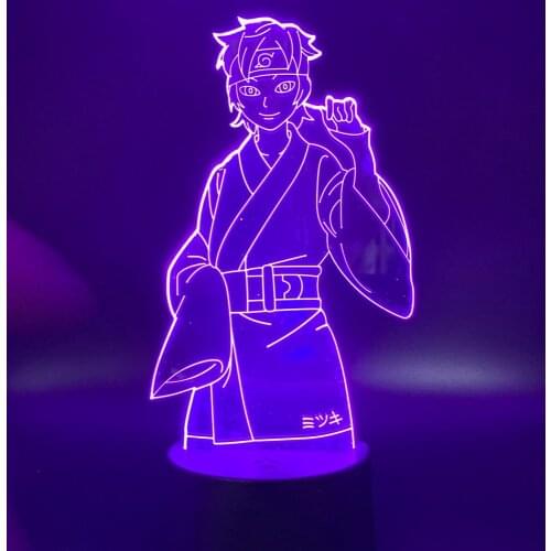 Naruto Uzumaki Boruto 3D Lamp Action Figure Naruto 3D Night Light Lamp Uzumaki Naruto Son Uzumaki Boruto LED Table Lamp Toys