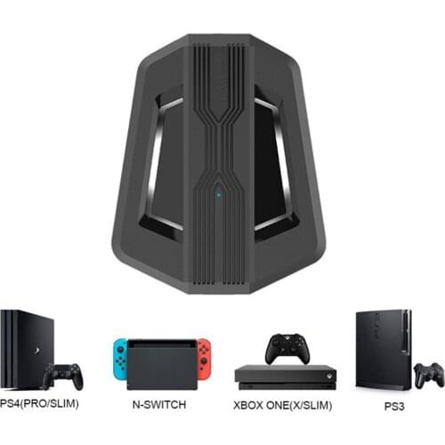 New Game Console Keyboard And Mouse Adapter Converter Compatible For Switch/Xbox/PS4/PS3 Host Conversion-Black