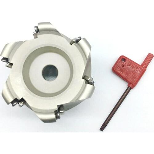 RPMW1003 10PCS+1PCS EMR 5R 80-27-6T carbide Insert Milling Cutter Face Mill Shoulder Cutter For Milling Machine