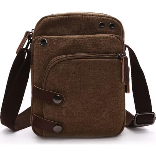 Fashion Mens Shoulder Crossbody Bag Casual High Quality Handbag Canvas Bag Outdoor Portable Small Travel Messenger Bags XA714F