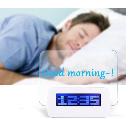 LED Fluorescent Luminous Message Board Snooze Digital Alarm Clock Calendar Night Light Modem LED Alarm Despertador Desk Clock