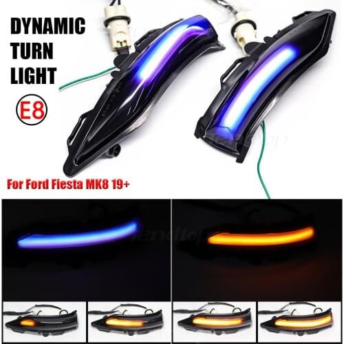 LED Dynamic Side Marker Turn Signal Lamp Repeater Light Sequential Blinker Light For Ford Fiesta ST Line MK8 2019 Puma 2020