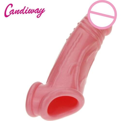 BOLD dildo cover Extender Reusable Impotence contraceptive extension Delay ejaculation G point penis sleeve Sex toys for Men