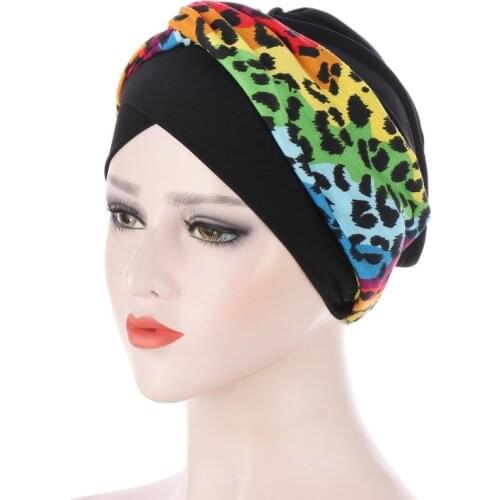 New Muslim Inner Hijab Islamic Caps Cotton Turban for Womens Casual Soft Women Chemo Hat Head Wrap Flower Hair Accessories