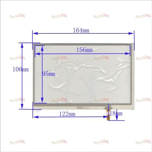 ZhiYuSun 7inch 4lines resistance screen 164*106mm suitable this is compatible blass suitable 164*106