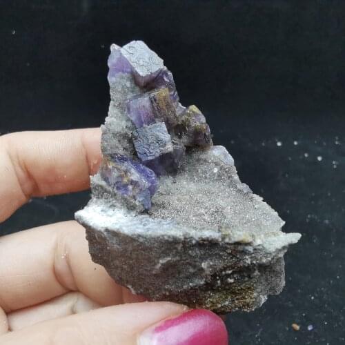 41.2gNatural rare window purple fluorite mineral specimen healing energy CRYSTAL QUARTZ GEM original stone teaching home decora