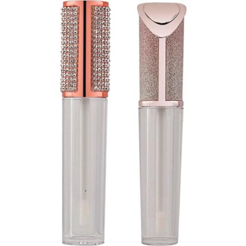 5ml 10pcs Clear Plastic Luxury Crystal Lip Gloss Empty Tube Cosmetic Lipgloss Packaging Container
