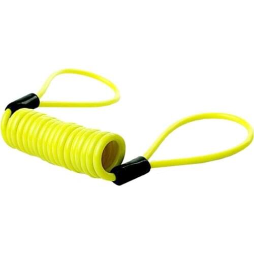 85% Hot Sales!!! 120cm Motorcycle Motorbike Security Disc Brake Lock Spring Reminder Cable Coil