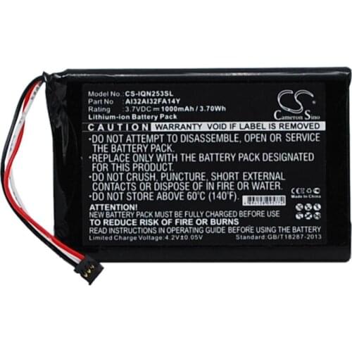 Cameron Sino 1000mah battery for GARMIN 010-01187-01 Nuvi 2539LM 2559LM 2589LMT 5-inch 2597LMT 2599LMTHD AI32AI32FA14Y