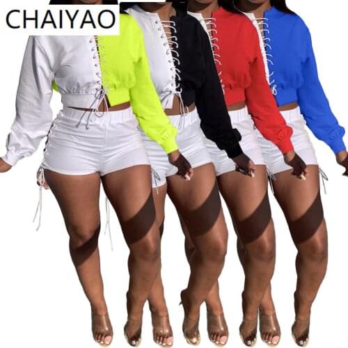 BN188 Wholesale Sexy Hollow Out Ribbed Women Drawstring Sleeveless Tank Tops Mini Skirt Matching Set Stretchy Fashion Clubwear