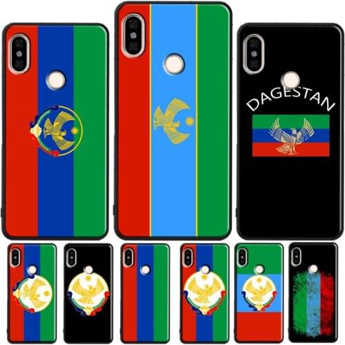 Dagestan Flag Coat Of Arms Phone Case For Xiaomi Redmi Note 10 Pro 7 8 9 Pro 8T 9S Cover For Redmi 9A 8A 7A 9C 9T K40
