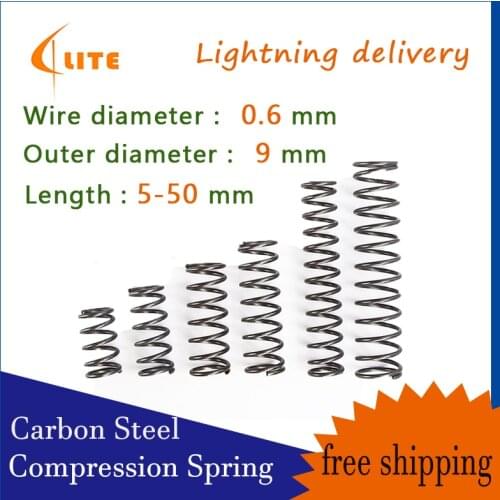 Pressure Spring Compressed Spring Spot Wire Diameter 0.6mm / Outer Diameter 9mm Return Spring Release Spring