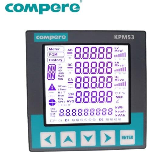 Remote reading IOT device MODBUS communication digital solar electric power meter