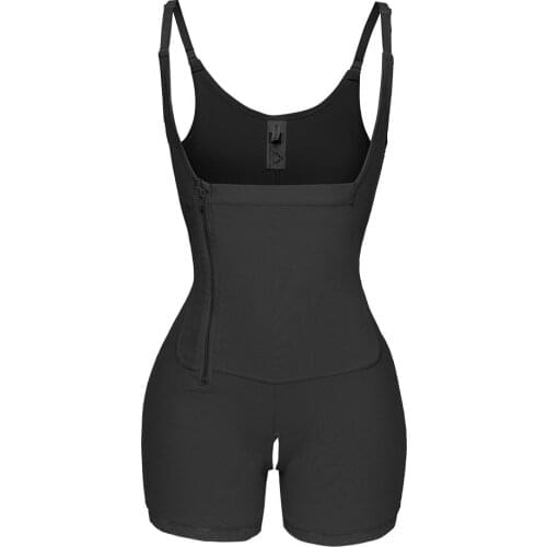 Women Plus Size Shaper Body Sculpting Bodysuit Side Zipper Postpartum Repair Corset Waist Trainer Slimming Shapewear Butt Lifter