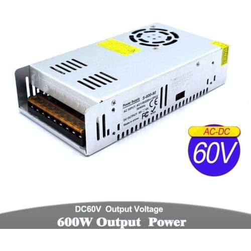 DC Power Supply 12V 18V 24V 30V 36V 42V 48V 60V 600W Led Driver Light Transformers 220V 110V AC-DC SMPS For CCTV Lamp CNC Router
