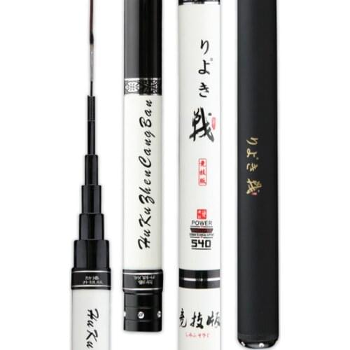 Carbon Telescopic Fishing Rod Super Hard Carp Fishing Poles Stream Fishing Olta Short Sections Hand Canne 3.6m-10m Vara De Pesca