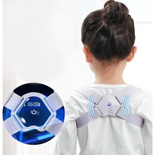 LCD Screen Posture Corrector Adjustable Smart Voice Reminder Posture Brace Hunchback Correction Back Corrector Support Belt