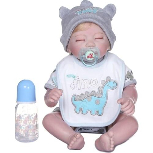 480mm Silicone PP Cotton Reborn Doll Baby Kids Newborn Fashion Doll Surprise Christmas Gift Toys For Girls Well Partner For Baby