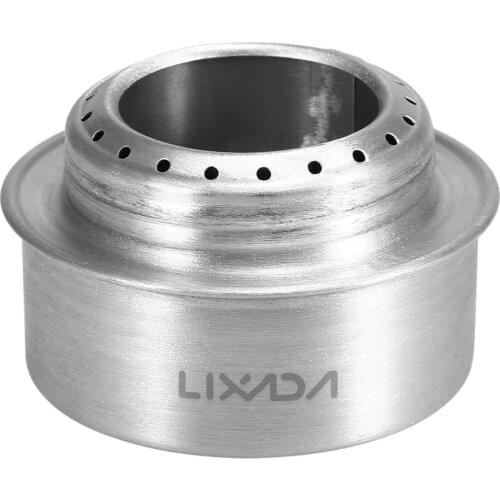 Lixada Mini Aluminum Alloy Alcoho Stove Outdoor Camping Stove Portable Camping Equipment Cookware Cooking Picnic Stove with Lid