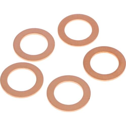 Copper Oil Drain Plug Gasket for Toyota Lexus - Fits M14, Pack of 10