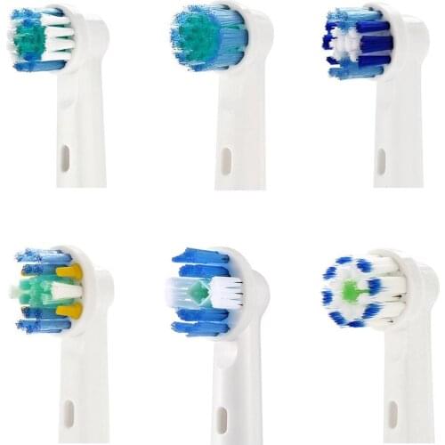 Electric Toothbrush Replacement Heads Precision/3D White/Professional/Floss Action/Pro Gum Care Brush Heads 4pack