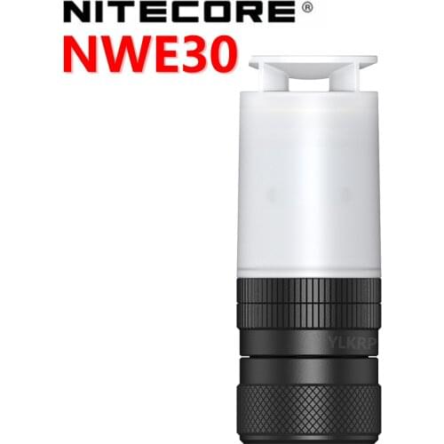 NITECORE NWE30 Emergency Electronic Whistle 120dB Buzzing Output 2000 Lumen Beacon Flashing 4* SST-20-W LEDs CR123A battery