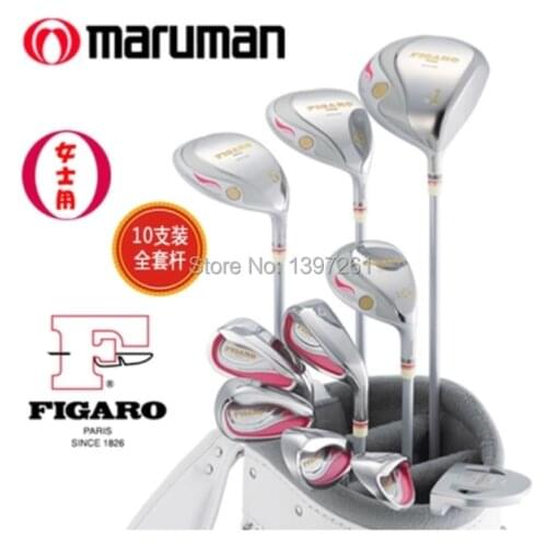 New Women Maruman Figaro III Golf Compelete Se Golf Clubs driver 3wood 5U Hybrids++Irons no bag Graphite Shaft