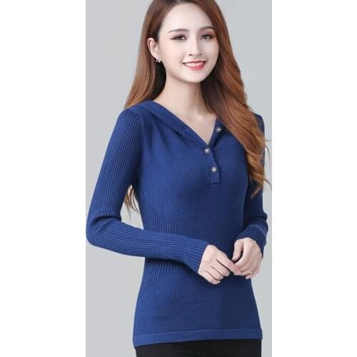 New Spring And Autumn Cashmere Blended Pullover Womens Knit Slim Long Sleeve Sweater Coat Female Short Hooded Sweater Pullover