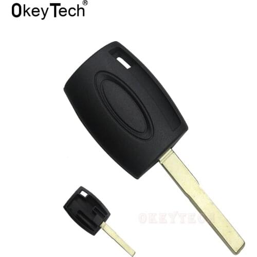 Okey Tech For Ford Foucs 2 3 Ecosport Mendeo MK4 Transponder Remote Car Key Shell Free Shipping Uncut Blade Cover Case FOB