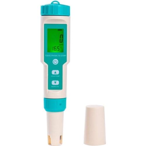 Professional 7 in1 Digital Pen Tester pH EC TDS ORP Salinity Temperature Water Quality Meter Aquarium