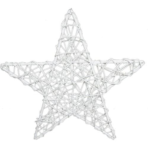 Rattan Vine DIY Star Wreath Garland Party Christmas Tree Window Decor Ornament Star Christmas Star Ornament Rattan Star Gift