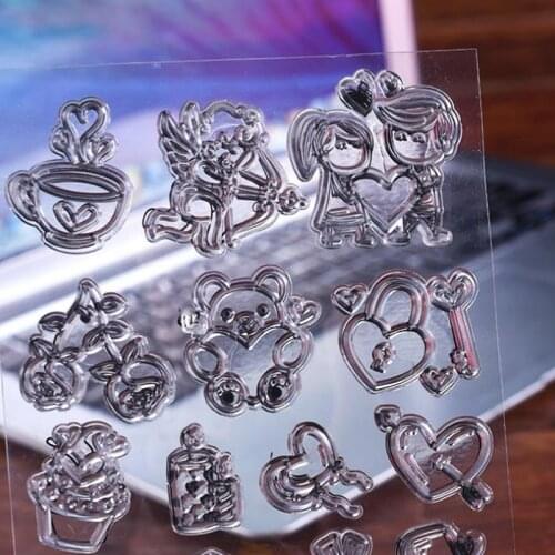 Silicone Seals Roller Stamp / Landscape Painting Transparent Clear Stamps for DIY Scrapbooking Photo Album/Card Making