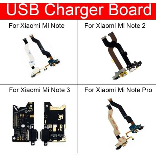 USB Charging Board For Xiaomi Mi Note 2 3 Pro USB Charger Jack Dock Port Flex Ribbon Cable Phone Replacement Repair Parts