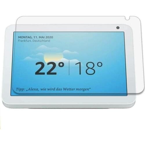 Scratch Resistance Screen Protector for Amazon Echo Show 8 Strong Adhesive HD Tempered Glass Film Protective Glass Film